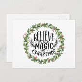 信じ魔法水の色リース シーズンポストカード (正面/裏面)