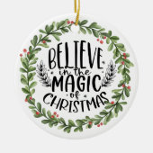信じ魔法水の色リース セラミックオーナメント (正面)