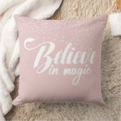 信じ魔法赤面ピンク装飾用クッション クッション (ブランケット)