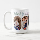 信じ魔法5丸いLozenge写真New Mom コーヒーマグカップ (左)