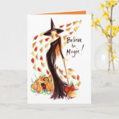 信じ魔法 カード (黄色い花)