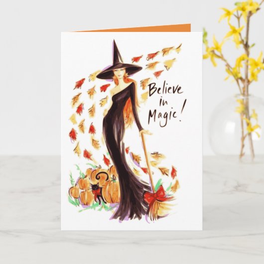 信じ魔法 カード (黄色い花)