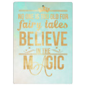 信じ魔法 クリップボード (裏面)