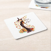 信じ魔法 スクエアペーパーコースター (アングル)