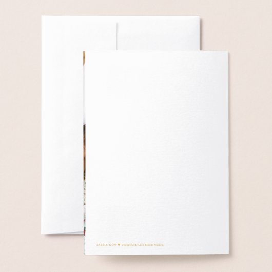 信じ魔法 | フォイルホリデーフォトカード 箔カード (裏面封筒付き)