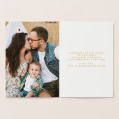 信じ魔法 | フォイルホリデーフォトカード 箔カード (内部)