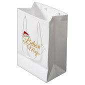 信じ魔法 – ホリお洒落ーデザイン ミディアムペーパーバッグ (正面アングル)