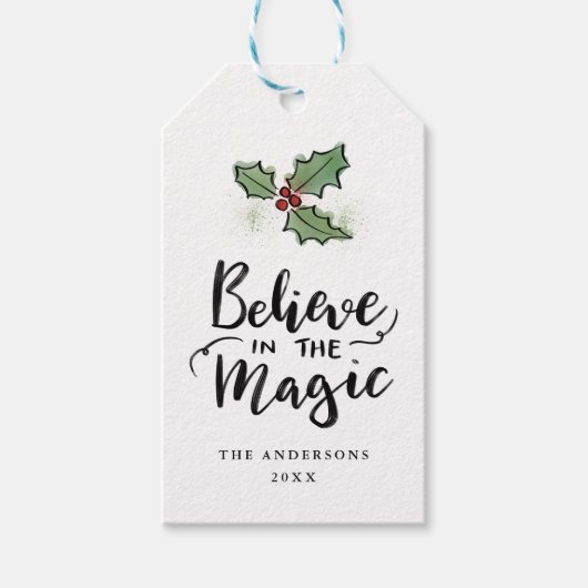 信じ魔法 |ホリデースクリプト ギフトタグ (正面)
