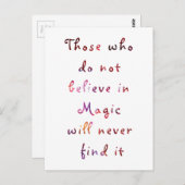 信じ魔法 ポストカード (正面/裏面)