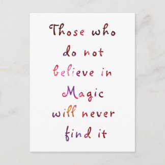 信じ魔法 ポストカード