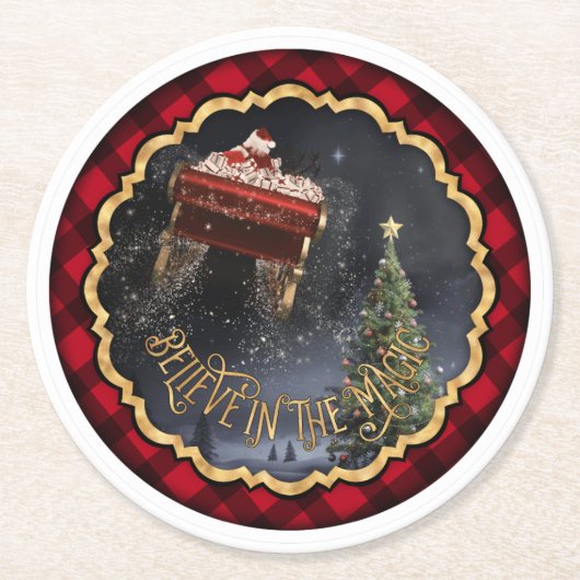 信じ魔法 ラウンドペーパーコースター (正面)