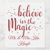 信じ魔法 ワインラベル (シングルラベル)