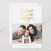 信じ魔法 | 休日の写真カード シーズンカード (正面/裏面)