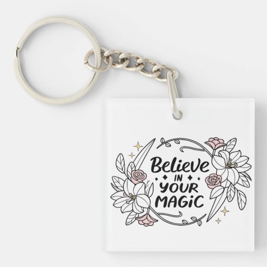 信じ魔法-感動的フローラ キーホルダー (正面)