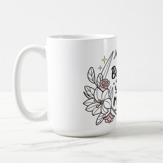 信じ魔法-感動的フローラ コーヒーマグカップ (左)