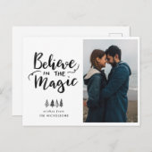 信じ魔法 |手書きのスクリプト写真 ポストカード (正面/裏面)