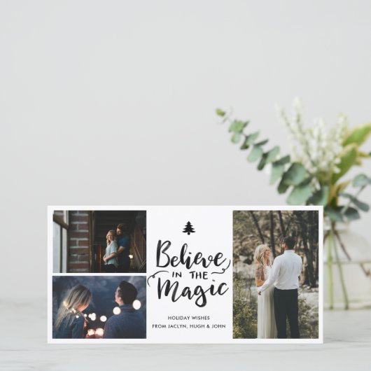 信じ魔法 | 手書きの休日の写真 シーズンカード (スタンド正面)