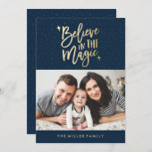 信じ魔法 | NavyのHolidayフォトカード シーズンカード (正面/裏面)