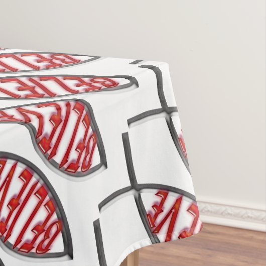 信じ魚 – 赤 テーブルクロス (インサイチュ)