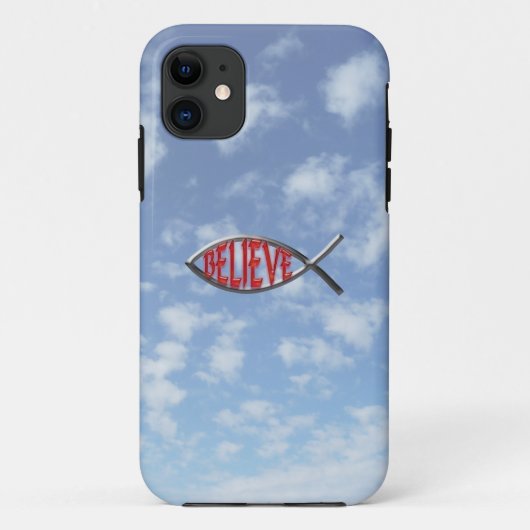 信じ魚 – 赤 Case-Mate iPhoneケース (裏面)