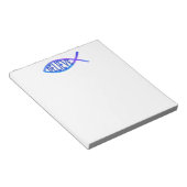 信じ魚 – 青 ノートパッド (アングル)