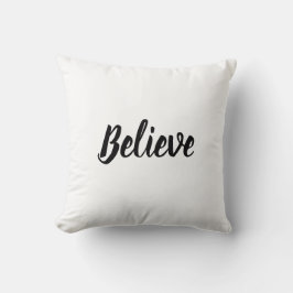 信じ黒・白 クッション