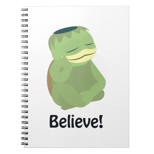 信じ!かわいいカッパ ノートブック (正面)