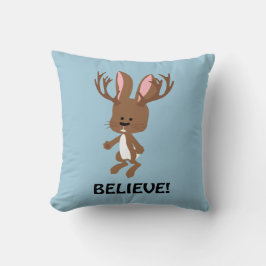 信じ!かわいいジャッカロープ クッション