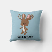 信じ!かわいいジャッカロープ クッション (裏面)