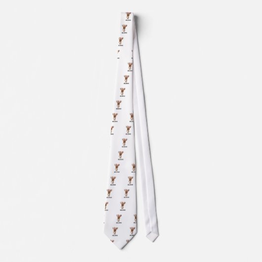 信じ!かわいいジャッカロープ ネクタイ (正面)