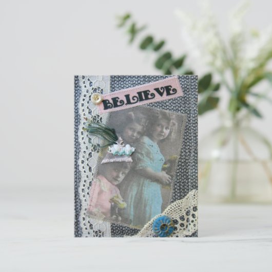 「信じ」はがき ポストカード (スタンド正面)