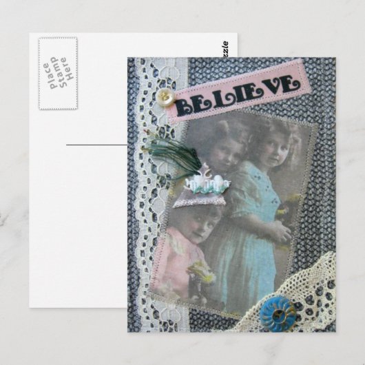 「信じ」はがき ポストカード (正面/裏面)