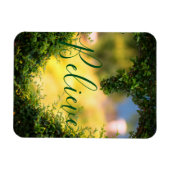 信じ | やる気を起こさせる,ハートマ感動的グネット マグネット (横)