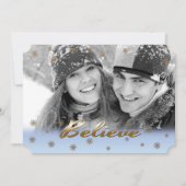 信じ.カスタムPhoto Christmas Flat Card シーズンカード (正面)