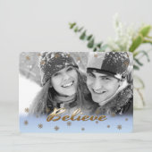 信じ.カスタムPhoto Christmas Flat Card シーズンカード (スタンド正面)