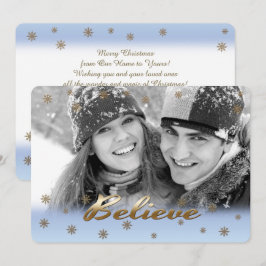 信じ.カスタムPhoto Christmas Flat Card シーズンカード
