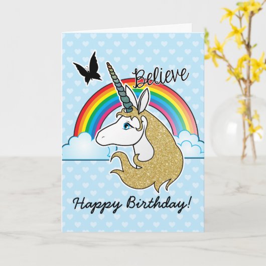 信じ カード (黄色い花)