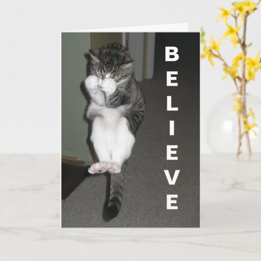 信じ カード (黄色い花)