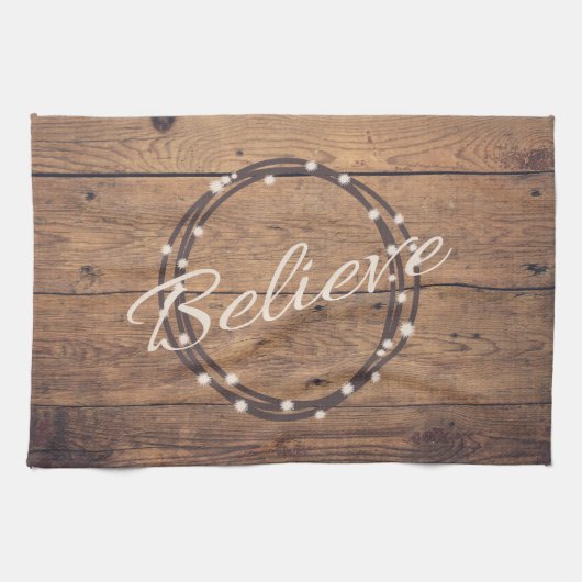 信じ キッチンタオル (横)