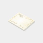 「信じ」クリスマスタイポグラフィ/金ゴールド星 ポストイット (アングル)