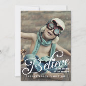 信じ |クリスマスフォトカードの魔法 シーズンカード (正面)