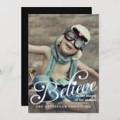 信じ |クリスマスフォトカードの魔法 シーズンカード (正面/裏面)