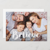 信じ | クリスマスモダンカード シーズンカード (正面/裏面)