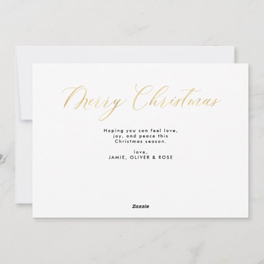 信じ | クリスマスモダンカード シーズンカード (裏面)