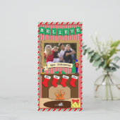 ・信じ・クリスマス前のトワ・ナイト・ 4ストッキング シーズンカード (スタンド正面)