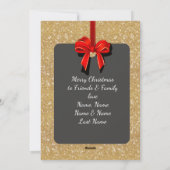 信じ/クリスマス/両面カード/金ゴールドとブラック シーズンカード (裏面)