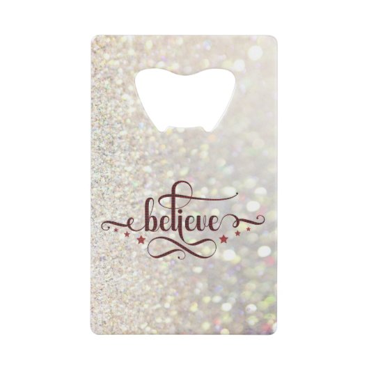 信じ クレジットカード栓抜き (正面)