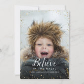 信じ |グリッツフェイクグリッターフォトオーバーレイ シーズンカード (正面)