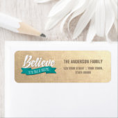 信じ.ゴールドフォイル差出人住所ラベル ラベル (インサイチュ)