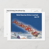 信じ------サタとトナカイ シーズンポストカード (正面/裏面)